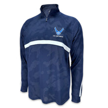 Load image into Gallery viewer, Air Force Wings Under Armour Gameday Lightweight 1/4 Zip (Navy)