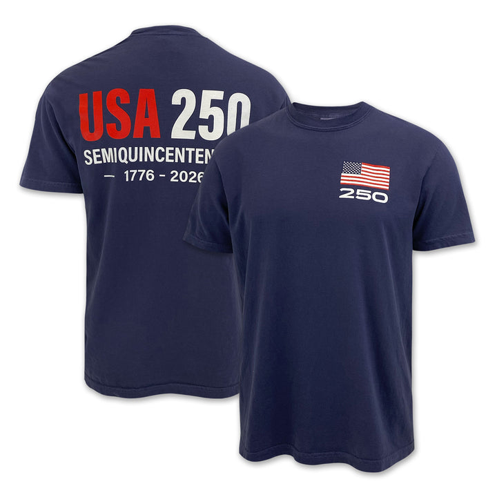 USA 250 Block T-Shirt (Navy)