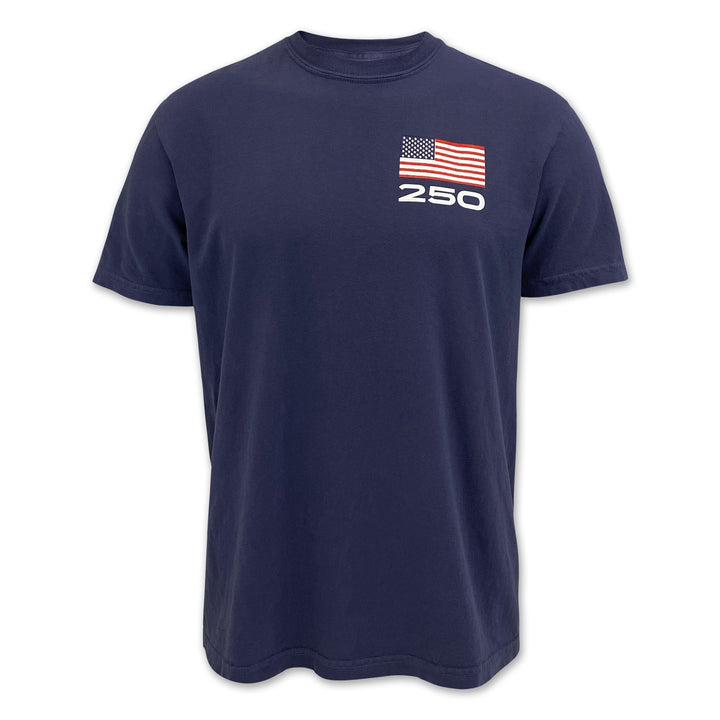 USA 250 Block T-Shirt (Navy)