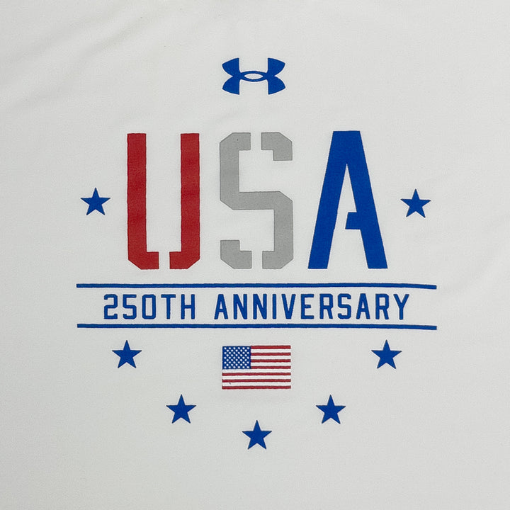 USA 250th Anniversary Under Armour Tech Stretch Long Sleeve T-Shirt (White)
