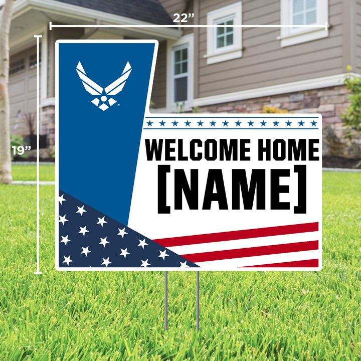 Air Force Welcome Home Custom Lawn Sign*