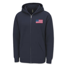 Load image into Gallery viewer, USA Flag Left Chest Full Zip