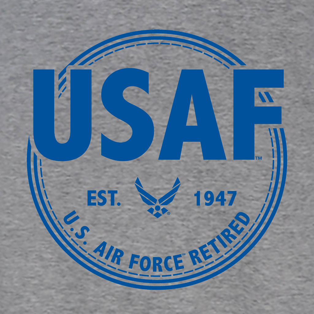 Air Force Retired Left Chest Crewneck