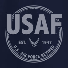 Load image into Gallery viewer, Air Force Retired Left Chest T-Shirt