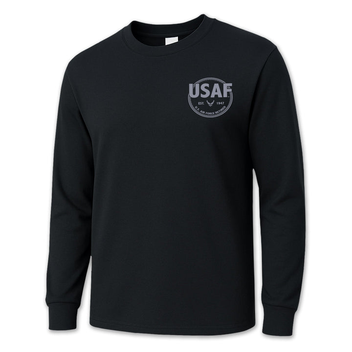 Air Force Retired Left Chest Long Sleeve T-Shirt