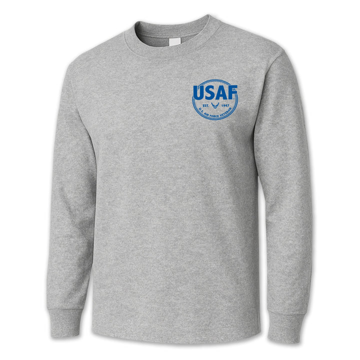 Air Force Veteran Left Chest Long Sleeve T-Shirt