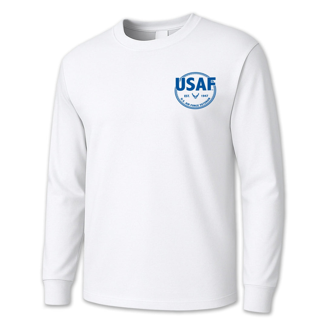 Air Force Veteran Left Chest Long Sleeve T-Shirt