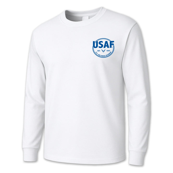 Air Force Veteran Left Chest Long Sleeve T-Shirt