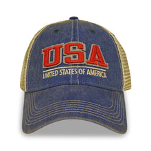 Load image into Gallery viewer, USA Old Favorite Trucker Hat (Blue)