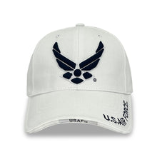Load image into Gallery viewer, US Air Force Wings Hat (White)