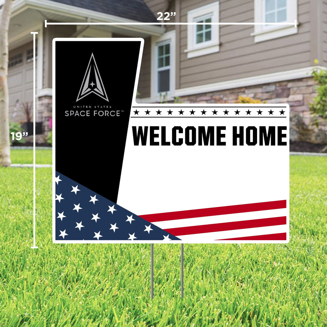 Space Force Welcome Home Custom Lawn Sign*