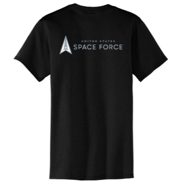 Space Force 2 Sided Pocket T-Shirt (Black)