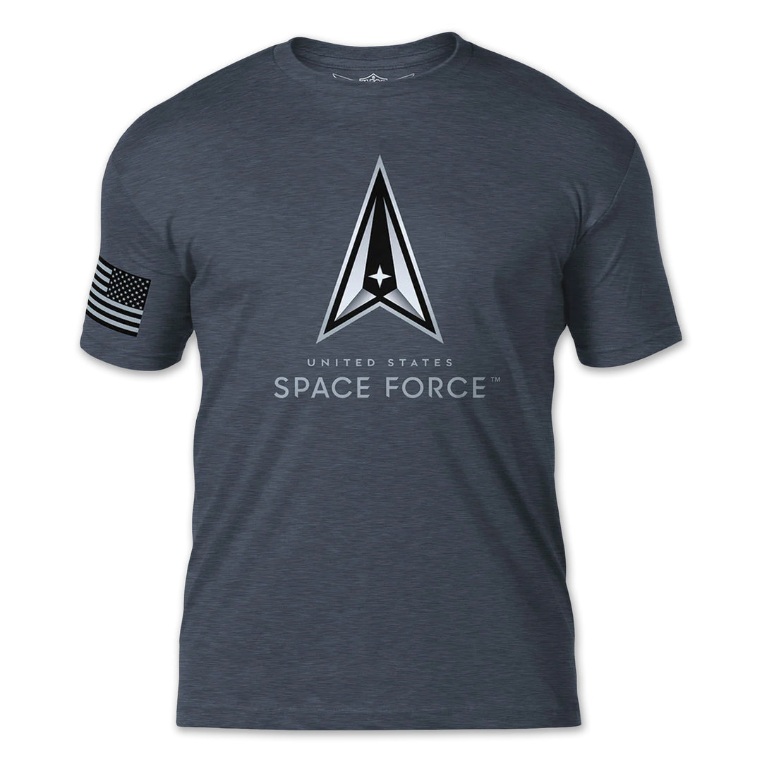 United States Space Force Logo T-Shirt (Heather Navy)