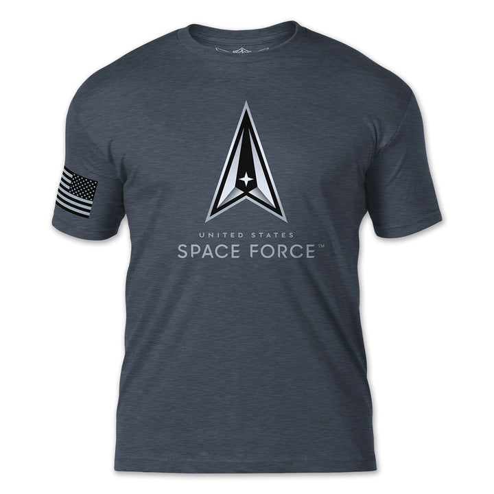 United States Space Force Logo T-Shirt (Heather Navy)