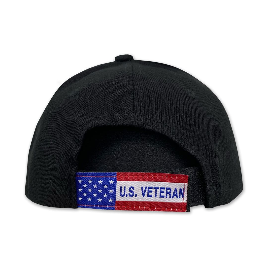 United States Veteran Served Proudly Hat (Black)