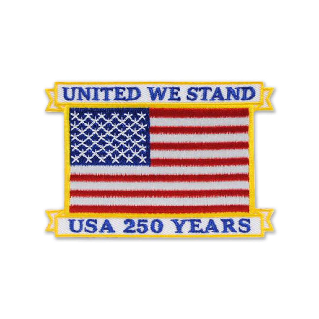 United We Stand USA 250 Years Flag Patch