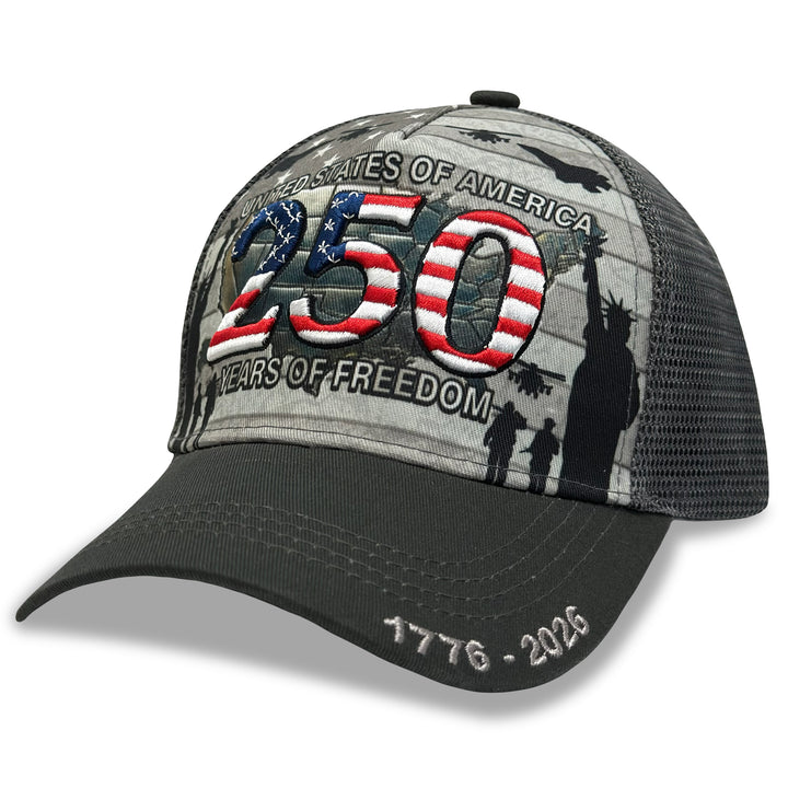 United States Of America 250 Years of Freedom Mesh Back Hat