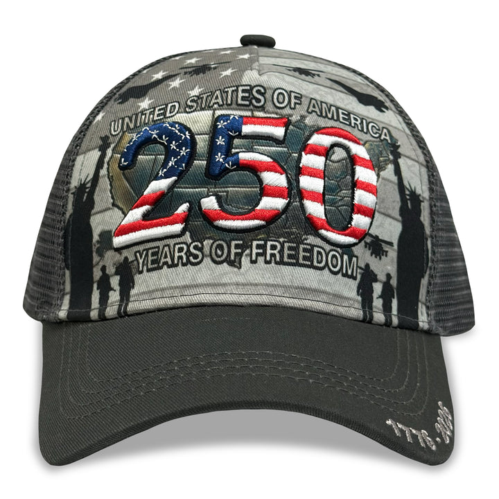 United States Of America 250 Years of Freedom Mesh Back Hat