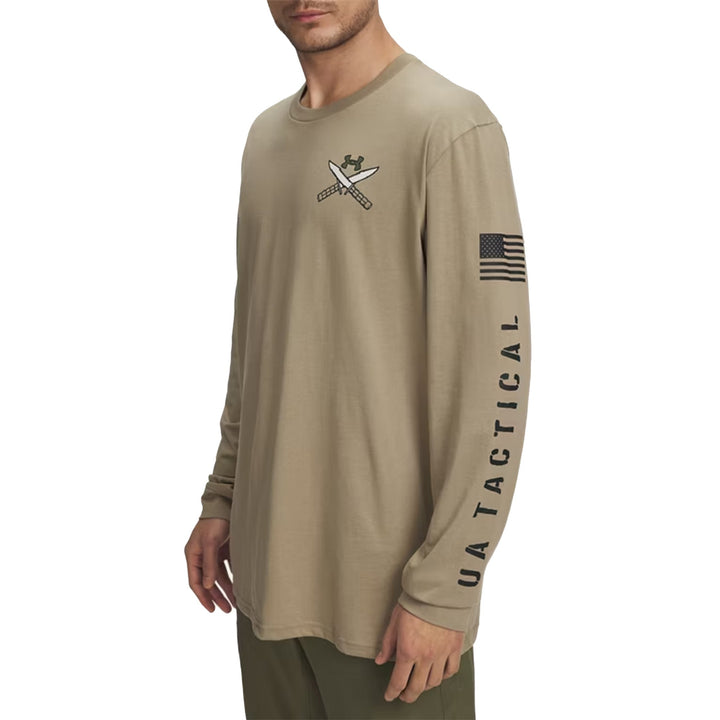 Under Armour Freedom Tac Division Long Sleeve T-Shirt (Tan)