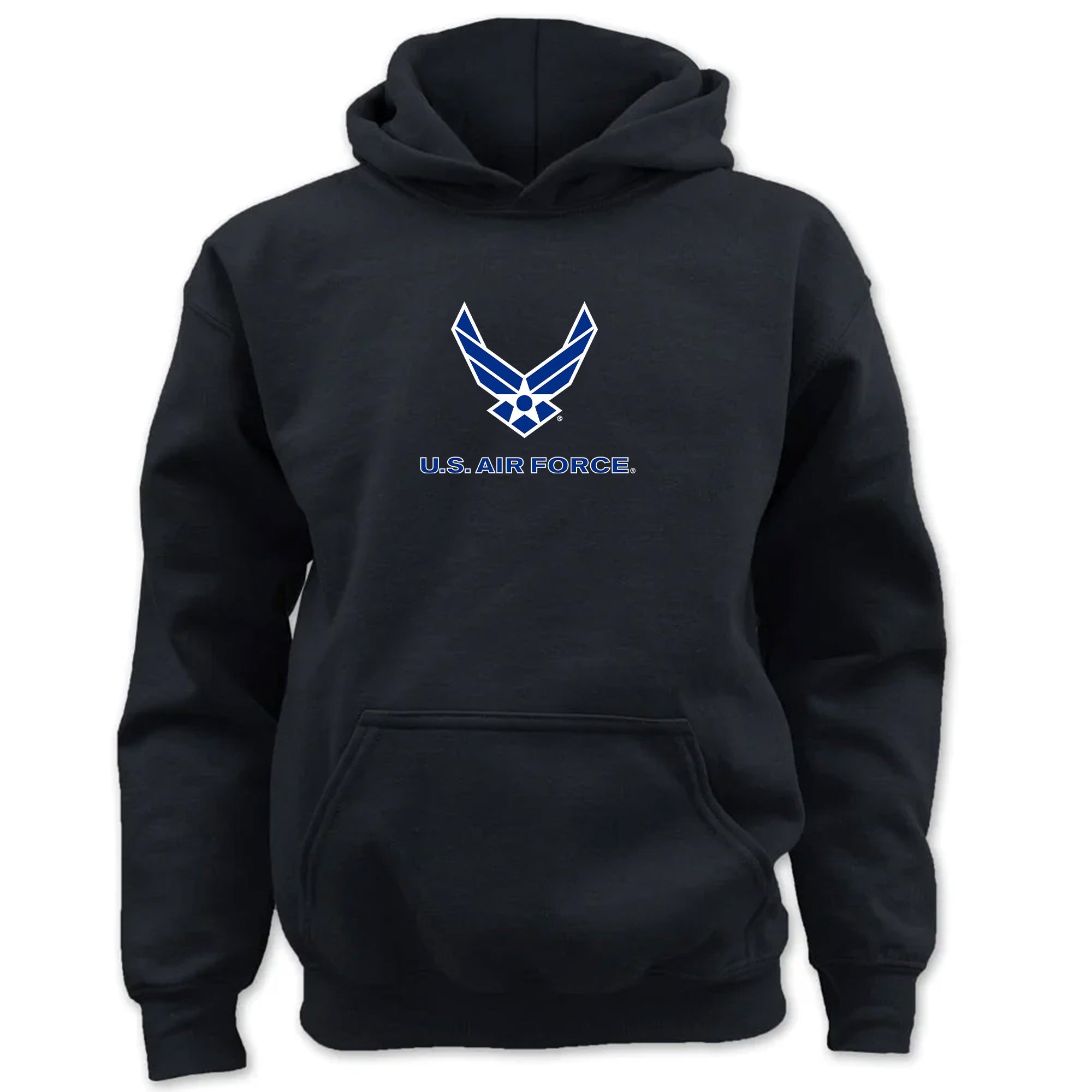 Pick Your Design Air Force Youth Hooded Sweatshirt (Black)