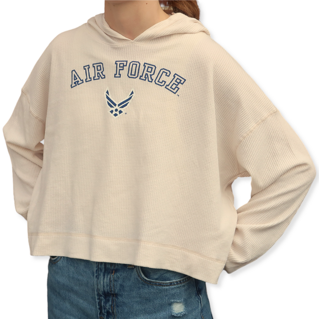 Air Force Ladies Waffle Oversized Hood (Dew)