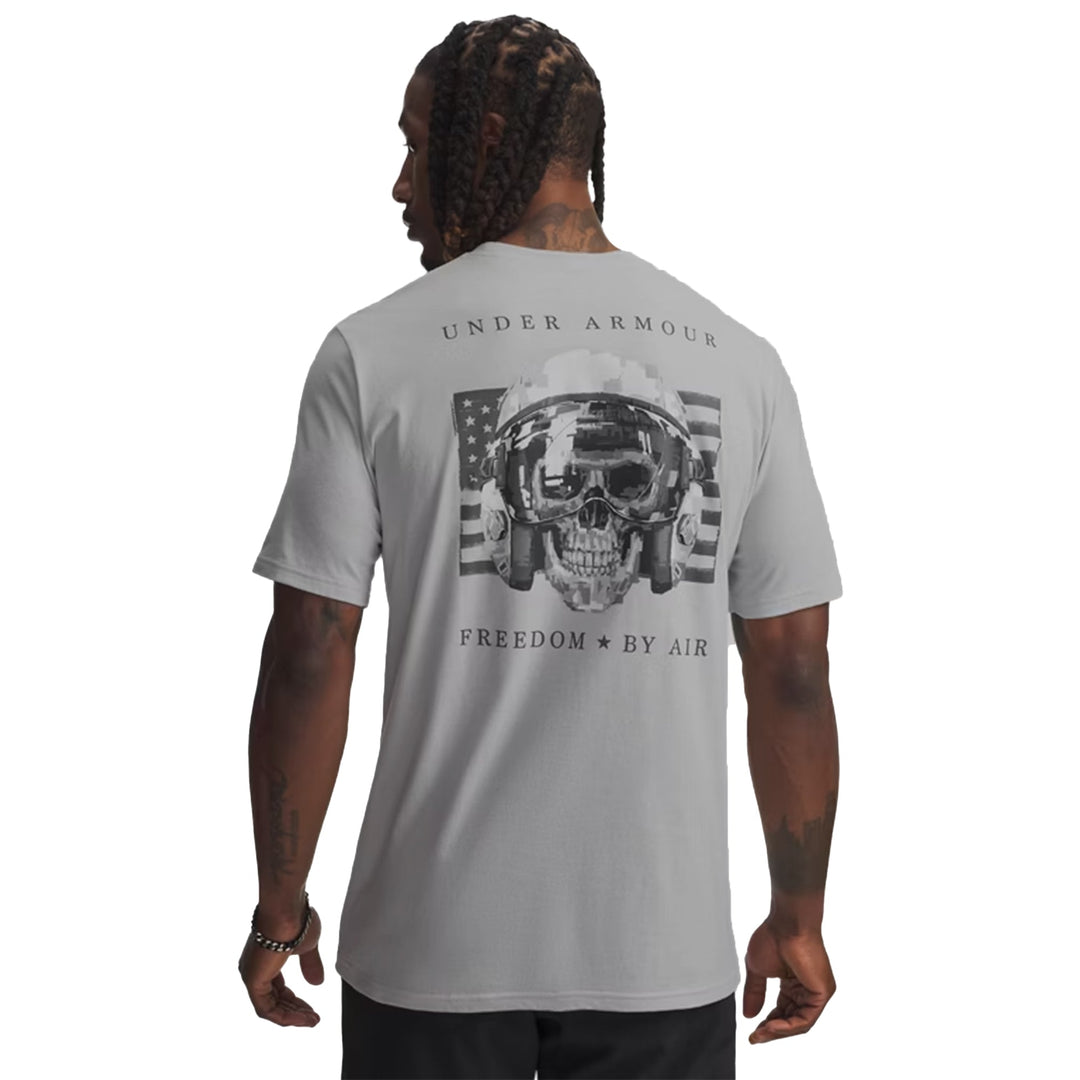 Air Force Under Armour Freedom By Air Skull T-Shirt (Grey)