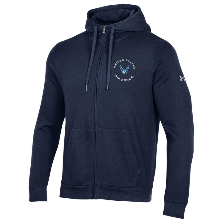 United States Air Force Wings Rival Full Zip (Navy)