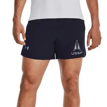 Load image into Gallery viewer, Space Force Delta Under Armour Men&#39;s Launch Run 5&quot; Shorts (Black)