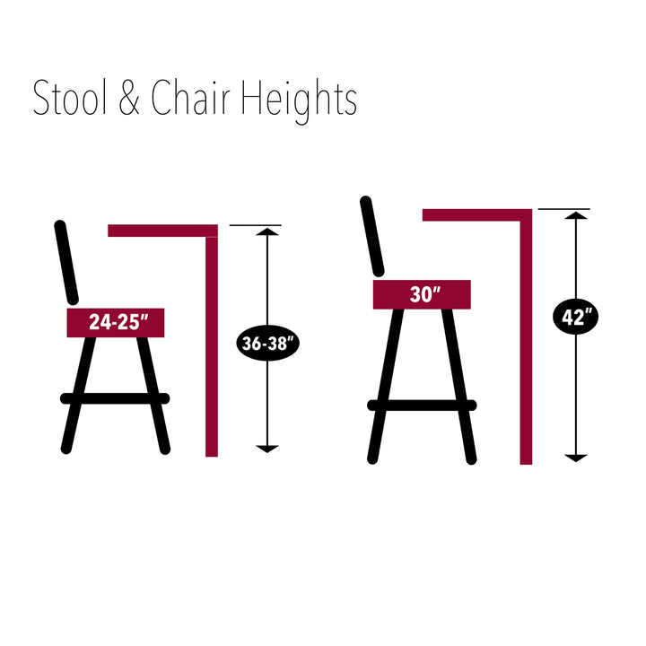 Air Force Wings Stool with Back (Chrome Finish)*