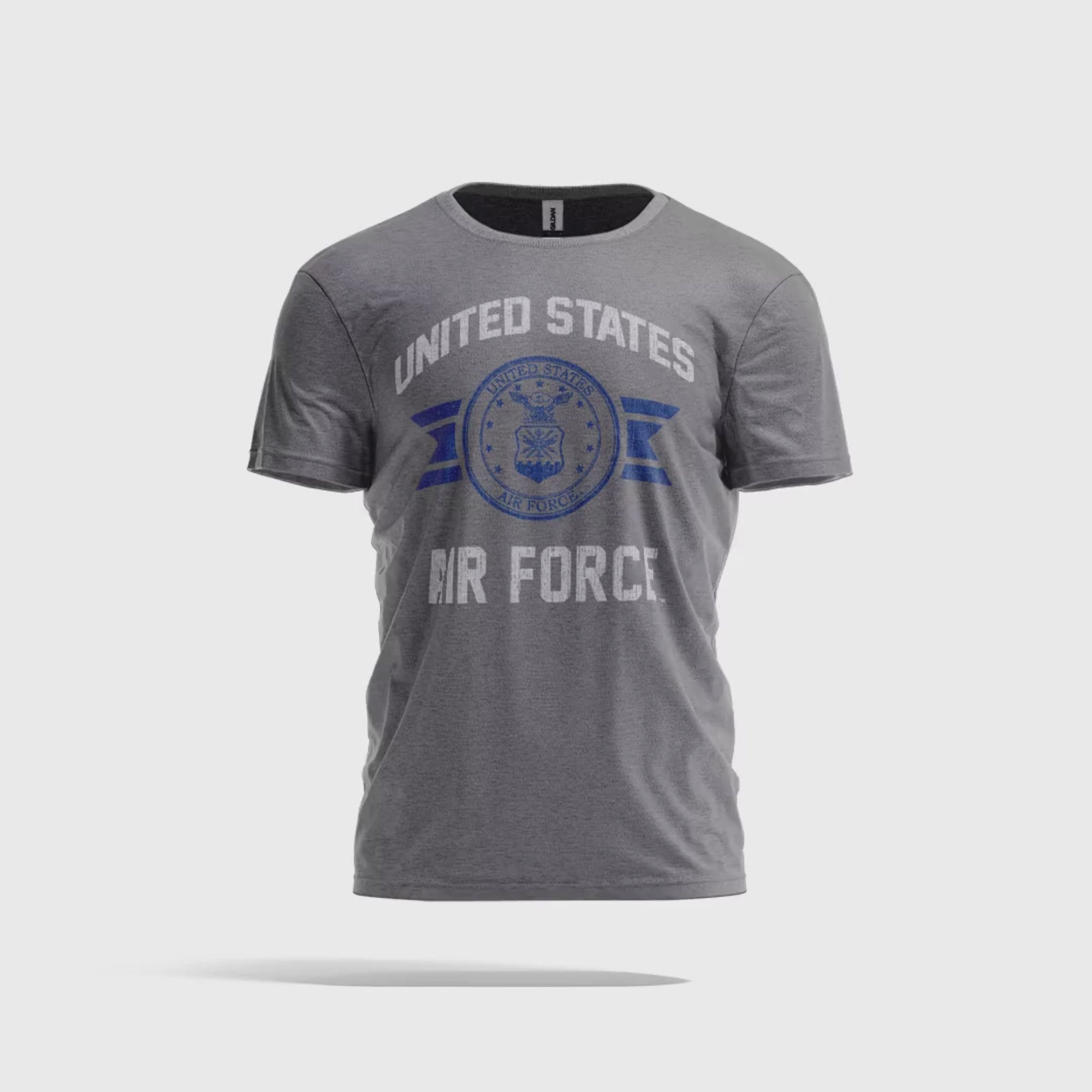 Air Force Vintage Basic Seal T-Shirt (Grey)