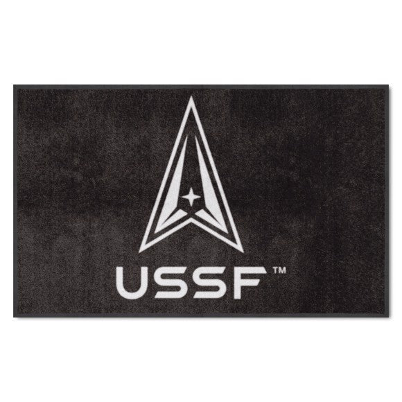 Fanmats U.S. Space Force 4x6 High-Traffic Mat with Durable Rubber Backing - Landscape Orientation