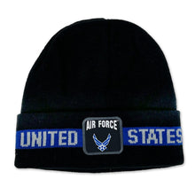 Load image into Gallery viewer, Air Force Jacquard Stripe Beanie