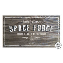 Load image into Gallery viewer, United States Space Force Woodgrain Indoor Outdoor (11x20)