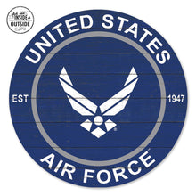 Load image into Gallery viewer, United States Air Force Indoor/Outdoor Colored Circle Sign (20x20)