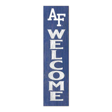 Load image into Gallery viewer, Leaning Sign Welcome Air Force Academy Falcons (11x46)