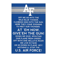 Load image into Gallery viewer, Fight Song Air Force Academy Falcons (35x24)