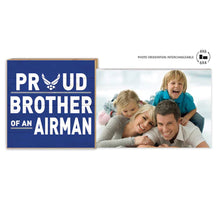 Load image into Gallery viewer, Air Force Floating Picture Frame Military Proud Brother