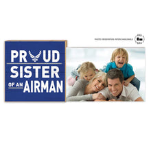 Load image into Gallery viewer, Air Force Floating Picture Frame Military Proud Sister