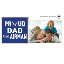 Load image into Gallery viewer, Air Force Floating Picture Frame Military Proud Dad*