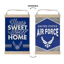 Load image into Gallery viewer, Air Force Home Sweet Home Reversible Banner
