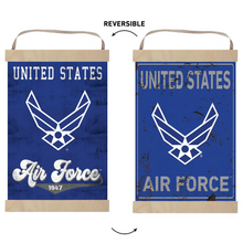 Load image into Gallery viewer, Air Force Reversible Banner Sign Retro Multi Color