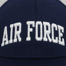 Load image into Gallery viewer, Air Force American Flag Cool Fit Structured Stretch Fit Hat (Navy)