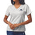 Folds of Honor Ladies USA Flag Intramural V-Neck T-Shirt (Heather Linen)