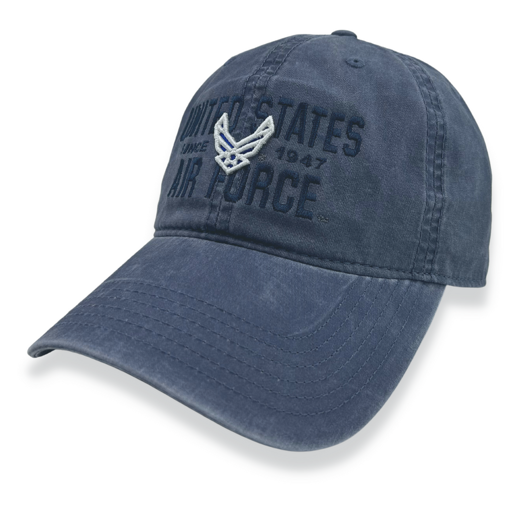 United States Air Force Lightweight Relaxed Twill Hat (Washed Navy)