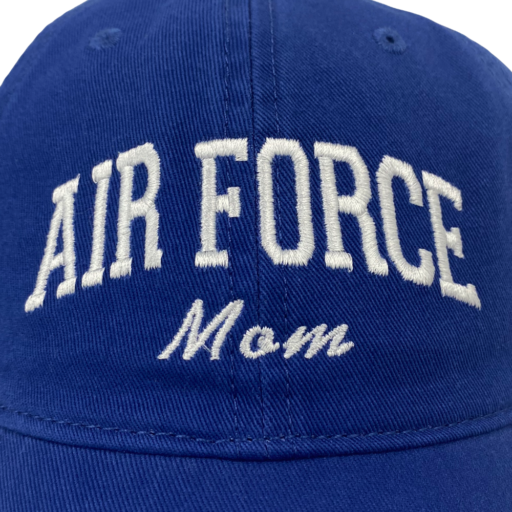 Air Force Mom Relaxed Twill Hat (Royal/White)