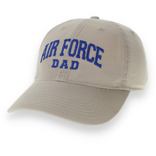 Load image into Gallery viewer, Air Force Dad Relaxed Twill Hat (Khaki/Royal)