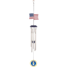 Load image into Gallery viewer, Air Force Seal USA Flag Wind Chimes