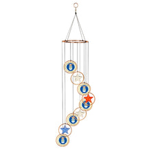 Load image into Gallery viewer, Air Force Seal Patriot Spiral Wind Chimes (32inches)