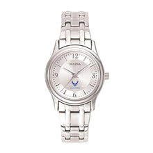 Load image into Gallery viewer, Air Force Wings Ladies Bulova Stainless Steel Bracelet Watch (Silver)