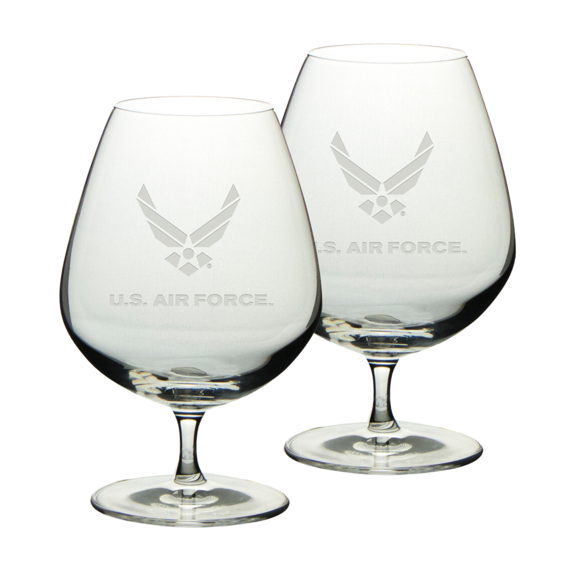 Air Force Wings Set of Two 21oz Brandy Snifter Glasses